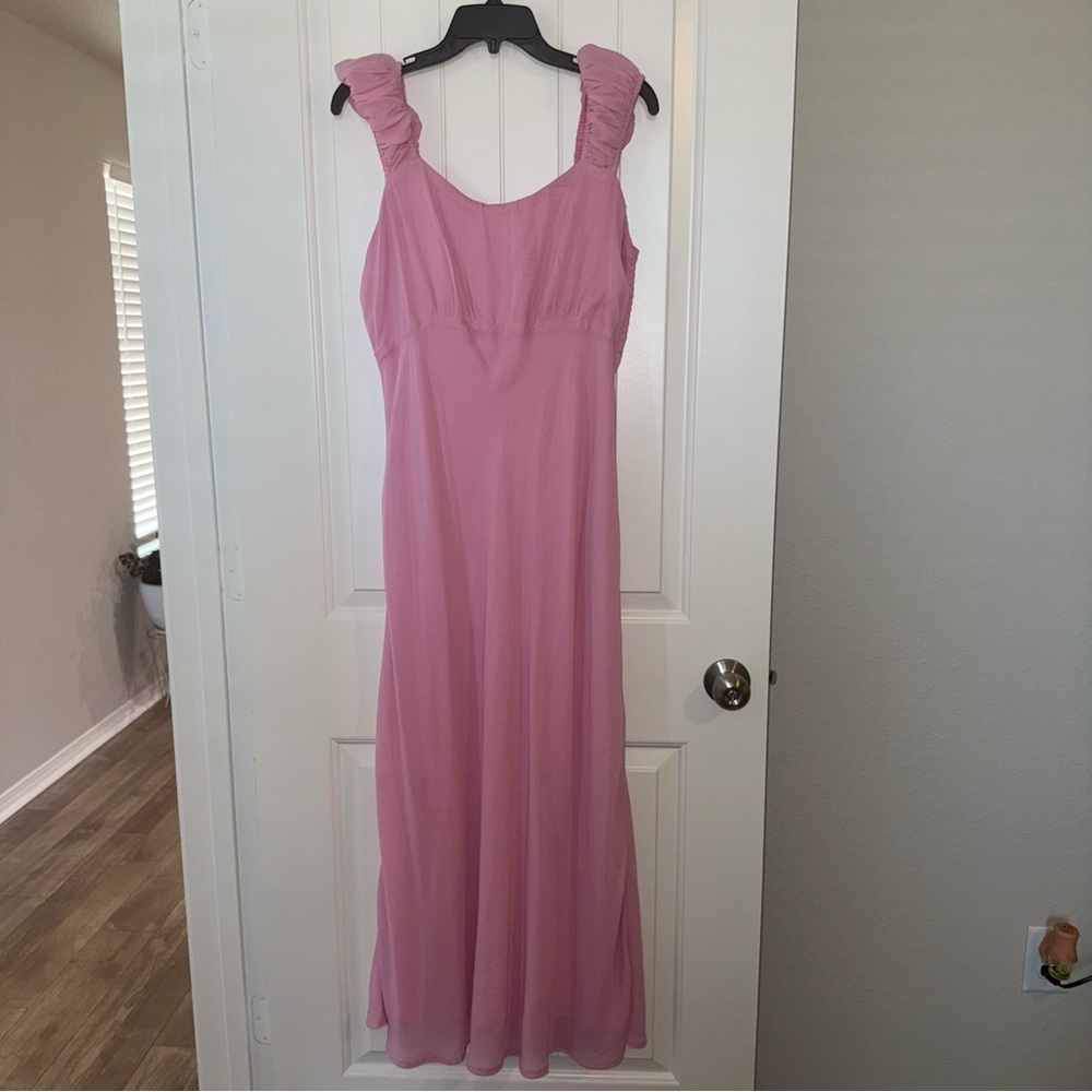 Abercrombie & Fitch Pink slip dress